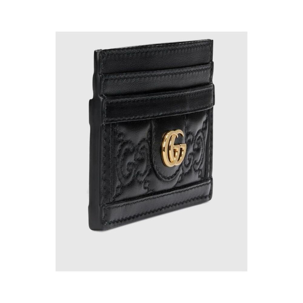 Gucci GG Matelassé Black Card Holder - Picture 2 of 5
